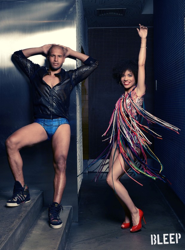 Sydney Harcourt and Sasha Hutchings (Hamilton) wearing David Dalrymple Designs