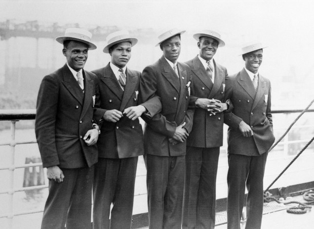 United States Military Men Arriving at The Olympics in Germany